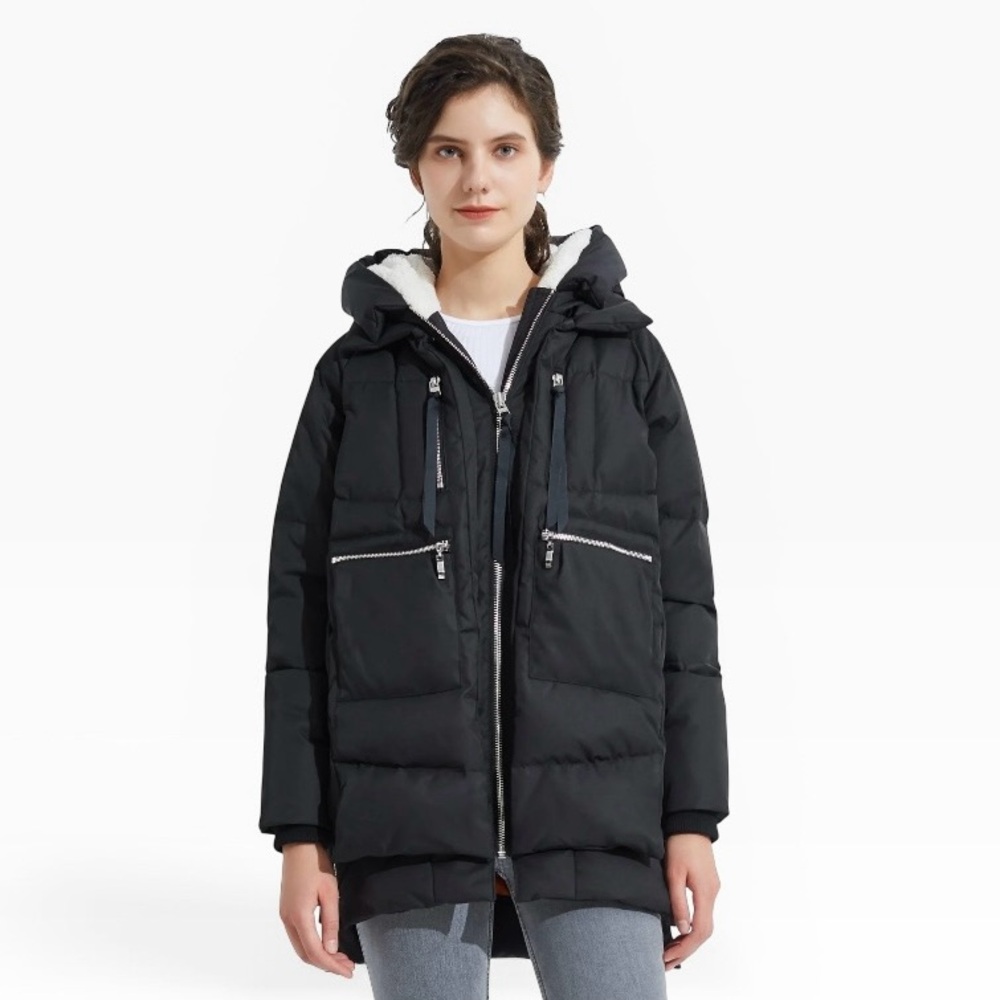 Orolay 092 Universe Thickened Waterproof Down Puffer Jacket Black Size Medium